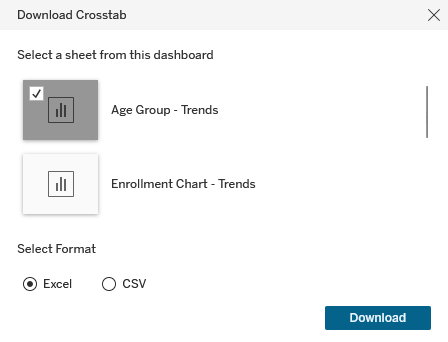 Download Crosstab