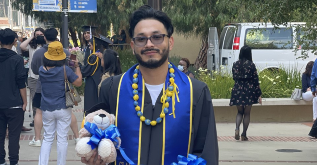 A photo Jaime Oropeza at graduation.