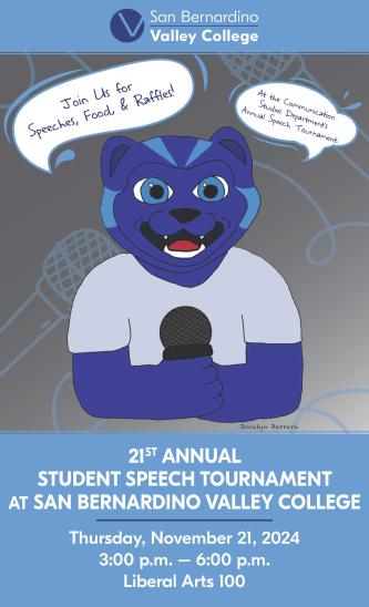 Annual Speech Tournament Poster 2024