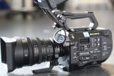 sony large format FS7 camera. 