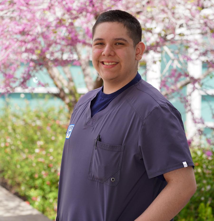 Student in pharm tech