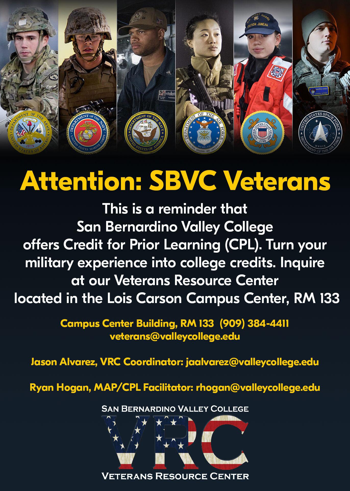 Credit for Prior Learning Flyer