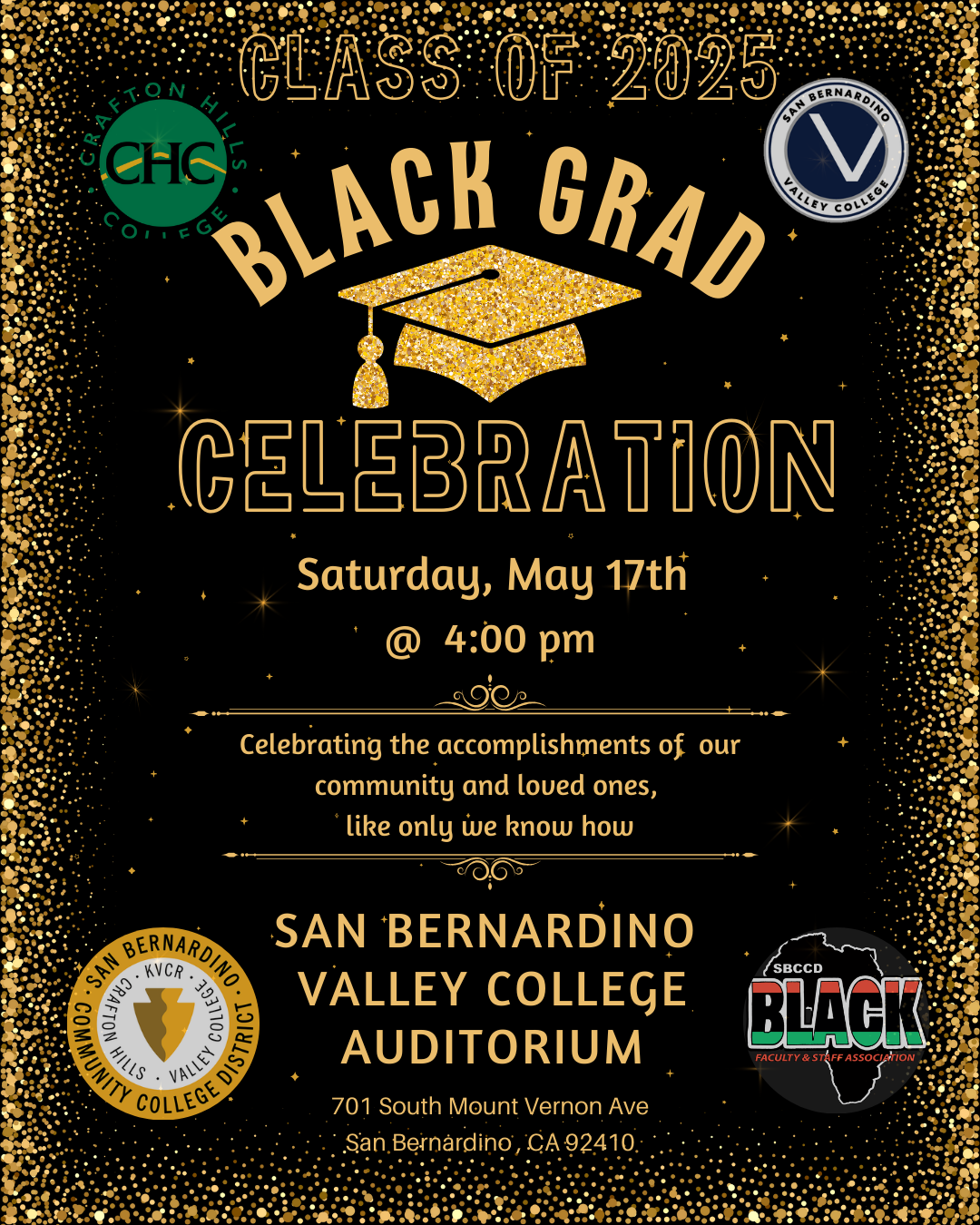 Black Grad 2025 Flyer