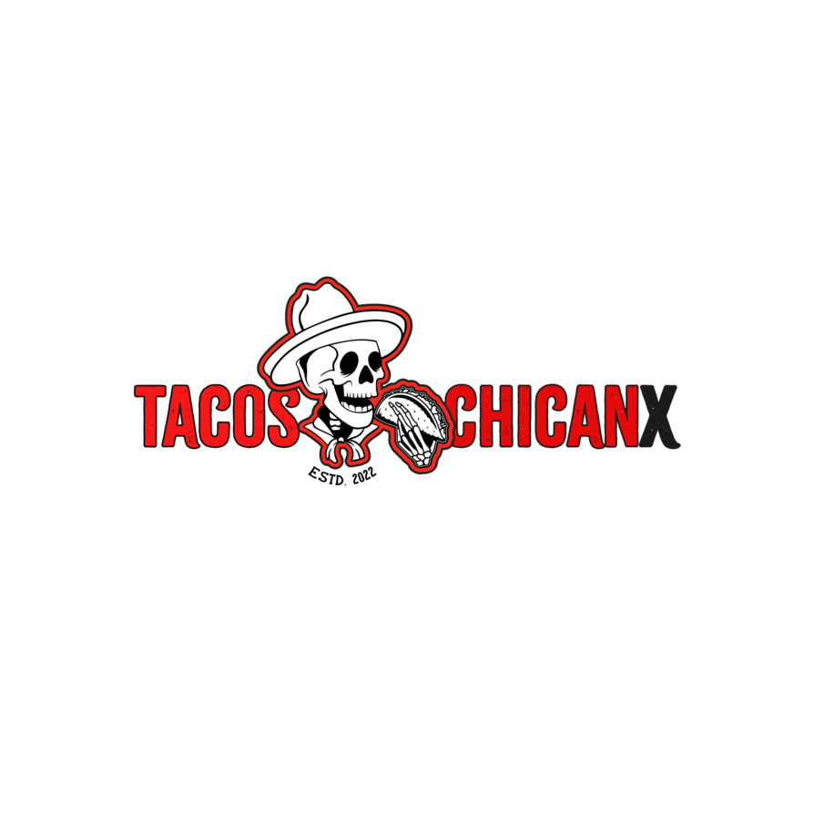 A photo of the Tacos Chicanx logo