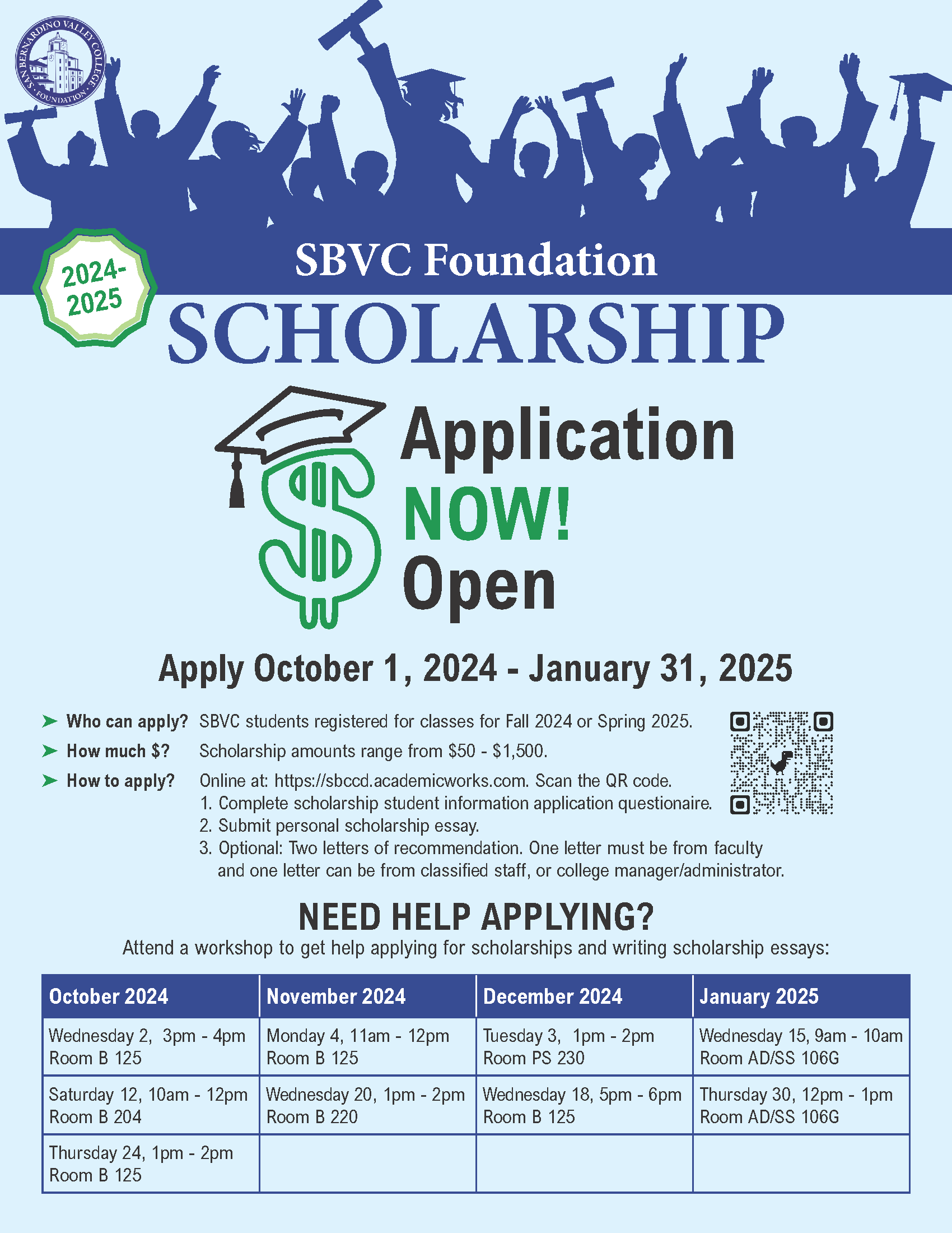 Foundation Scholarship Workshops 