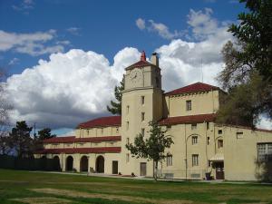 auditorium with thunderclouds